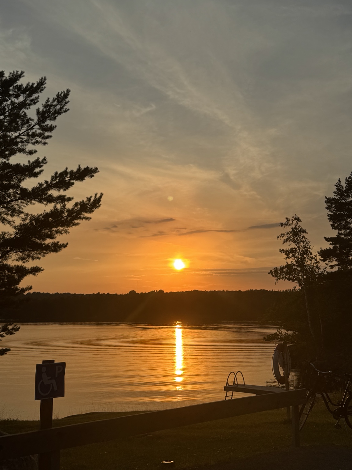 Een Smålandse zonsondergang